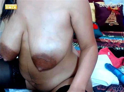 solo, cam, toy, saggy natural tits