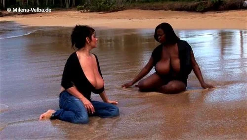 miosotis, beach, big tits