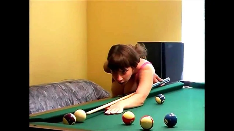 Yulia Playing Pool