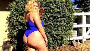Thick Swimsuit Model