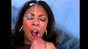 Ebony Cumshot Porn - Ebony Facial & Ebony Cumshot Compilation Videos -  SpankBang