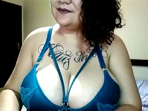 big tits, saggy big boobs, masturbation, cam