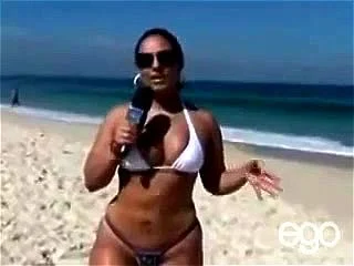 latina, babe, public, big tits
