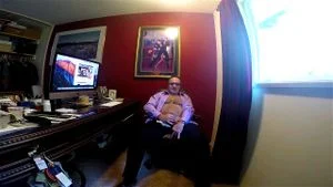 Canadian Daddy Larry JO in his office