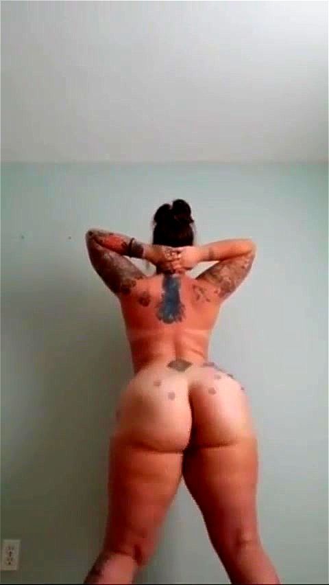 striptease, homemade, solo, tatted