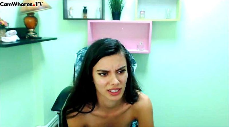 Brunette gets horny on webcam Brunette gets horny on webcam