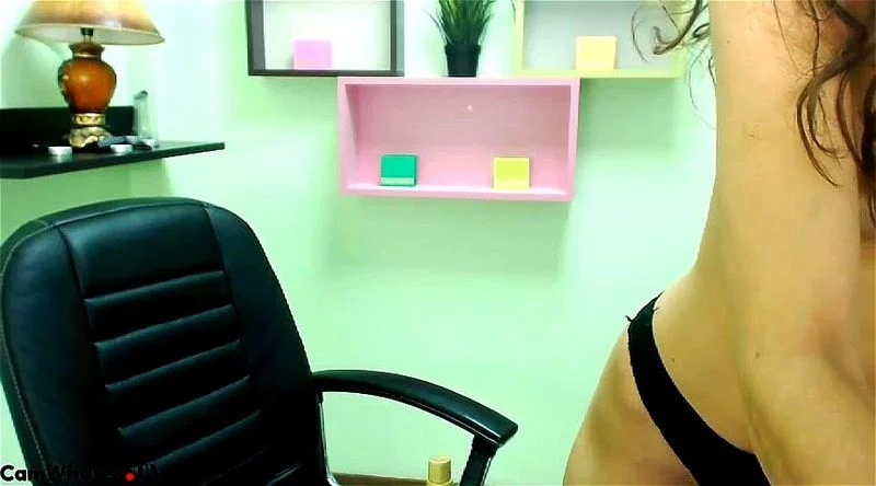 Brunette teases with dildo on webcam Brunette teases with dildo on webcam