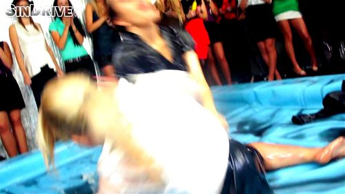 Messy oil wrestling