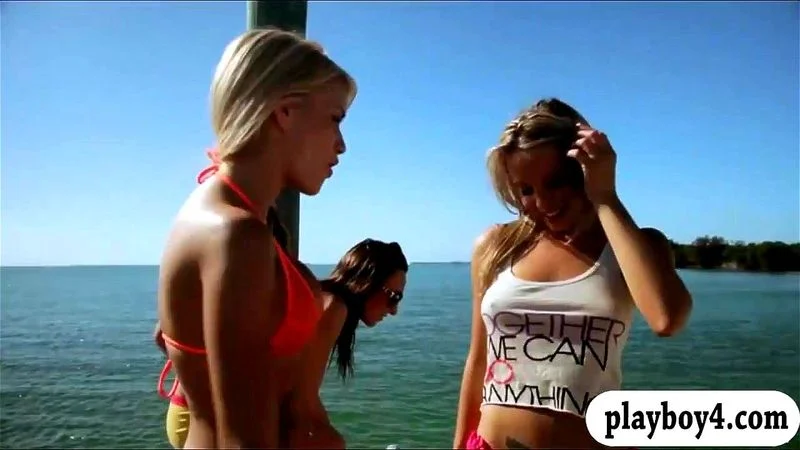 Sexy badass babes enjoyed seabob sports while all naked Sexy badass babes enjoyed seabob sports while all naked