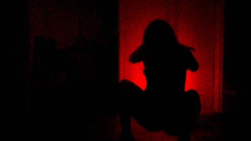 stripper under the red light