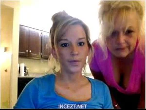 Real Mother And Daughter Topless On Webcam