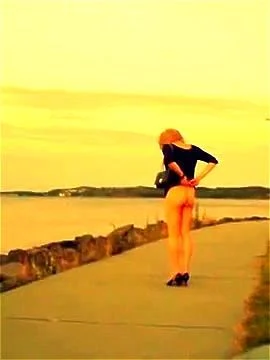 miniskirt, public ass, submissive, blonde