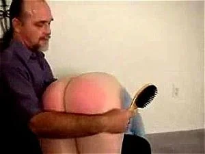 Over the knee spanking thumbnail