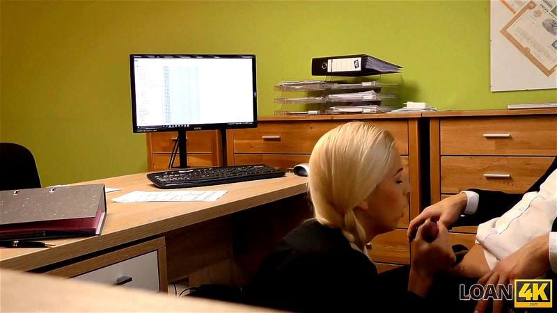 LOAN4K. Sex casting is performed in loan office by naughty agent