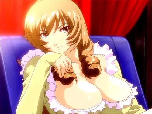 creampie, blonde, big tits, hentai anime