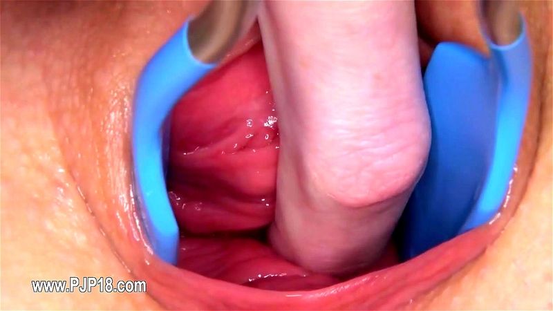 Gyno dildo and hard vagina opening