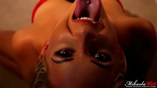 tongue fetish, solo, sexy, blonde
