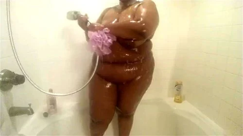 ebony, shower, babe, solo