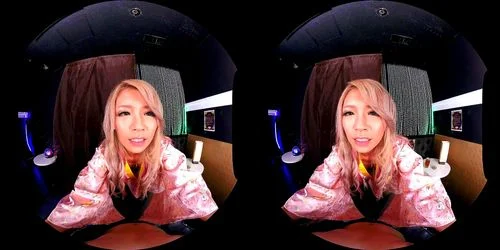 japanese, kimono girl, blonde, virtual reality