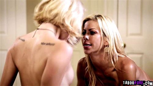Hot couple 3some with busty blonde stepmom