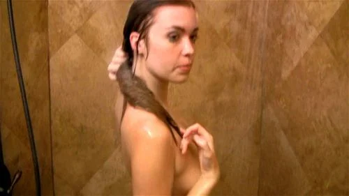 shower, nude, big tits, shaving