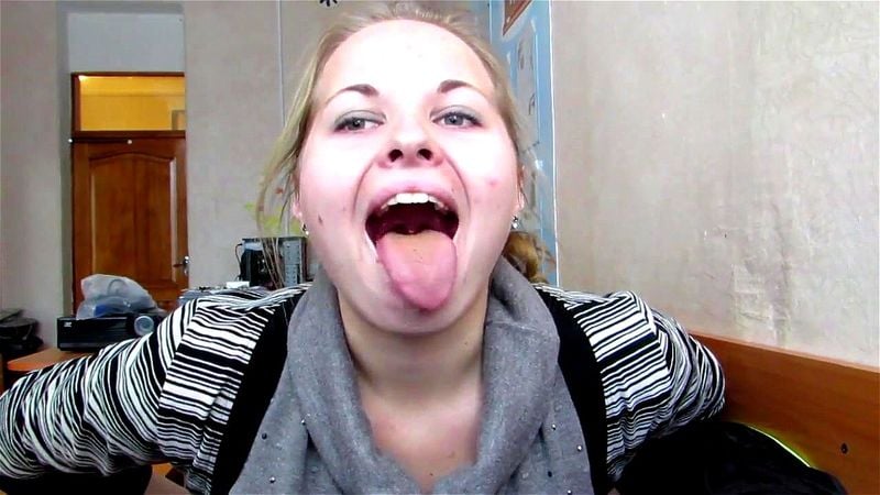 Language Tricks, Deepthroat, Saliva, Tonsils, Svetlana 20