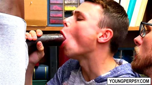 Little twink DOUBLE ANAL fucked by his dad and LP!