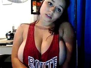 Huge milky tits webcam show