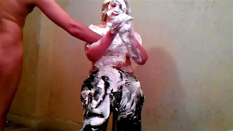 No pajamas in bed foam pieing for busty woman.