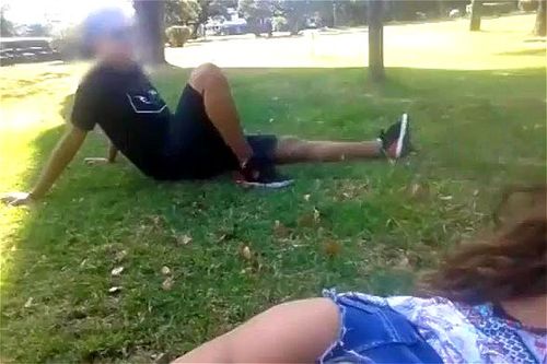 Public ass groping