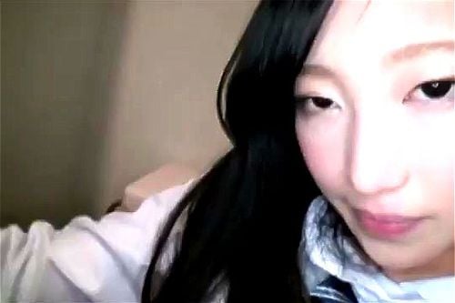 Raw sex video with a strangely sexy high school girl in a department store toilet