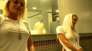 Public bathroom blowjob thumbnail