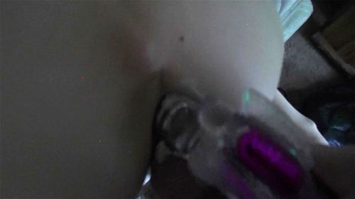 close up, homemade, anal toy, vibrator