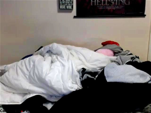 Blonde tries lingerie on webcam Blonde tries lingerie on webcam