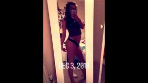 Teen showing off sexy body