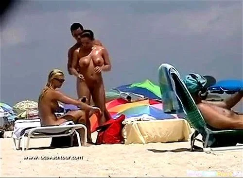 beach nudist, babe, big dick, interracial