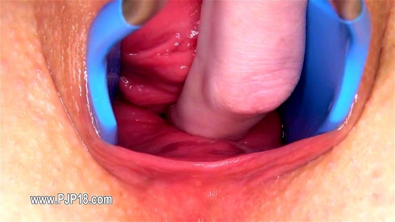 Gyno dildo and hard vagina opening