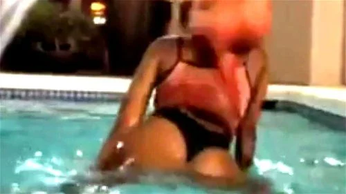 booty, striptease, pool, ebony