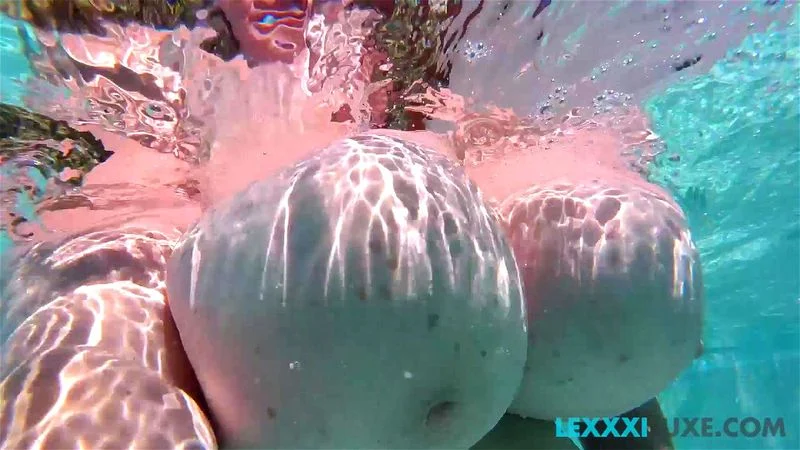 Lexxxi tits in pool Lexxxi tits in pool