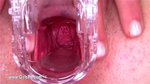 Hard vagina dildoing