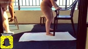 Shameless BBW WIfe Having Fun With Her Boss On Vacation