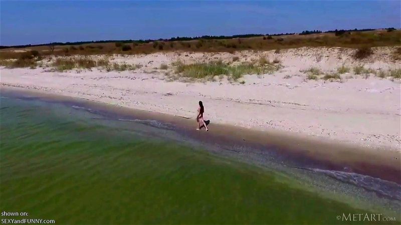Brune on beach Brune on beach