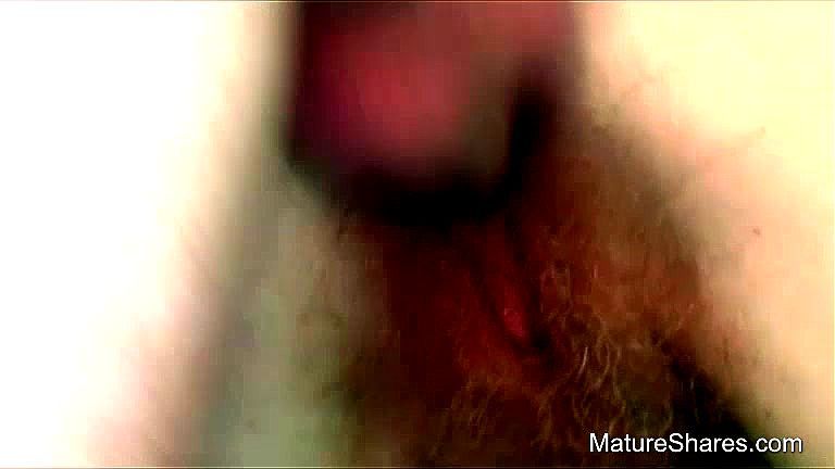 Cumshot on a hairy pussy Cumshot on a hairy pussy