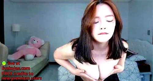 big tits, webcam, babe, korean