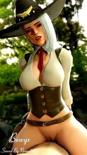 Ashe cowgirl riding on dick (Overwatch)