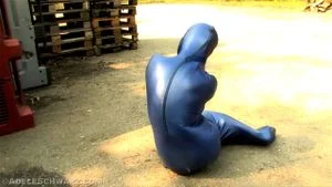 blue bag zentai