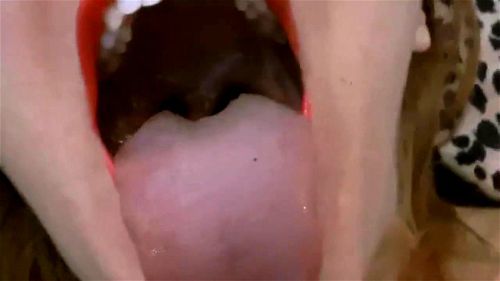 open mouth, giantess, tongue, vore