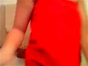 Ebony shaves pussy in shower