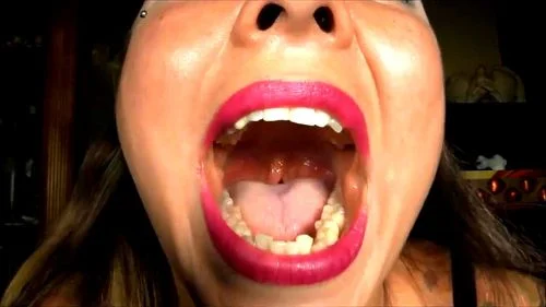 tongue, amateur, mouth fetish, blonde