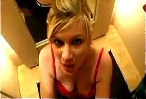 amateur blowjob in changing room